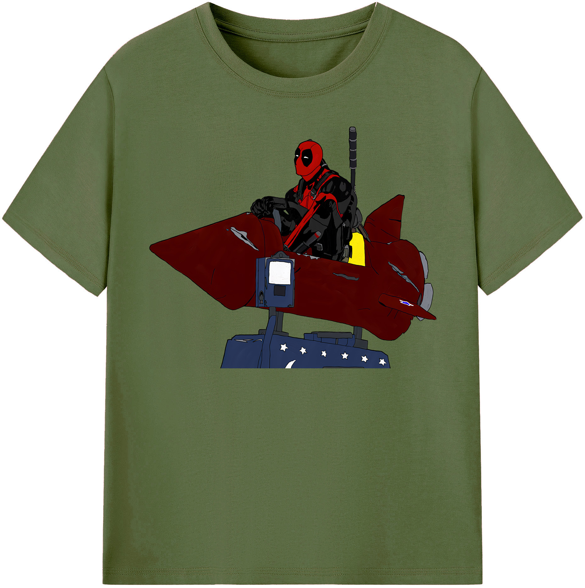 （画像用） Deadpool デッドプール 綿100％半袖Tシャツ（フロントプリント）